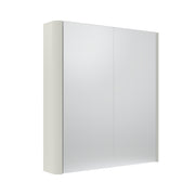 Tavistock Compass 600mm Double Door Non Illuminated Mirror Cabinet - Gloss White