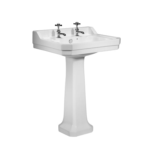 Tavistock Vitoria 605mm Basin - 2 Tap Holes