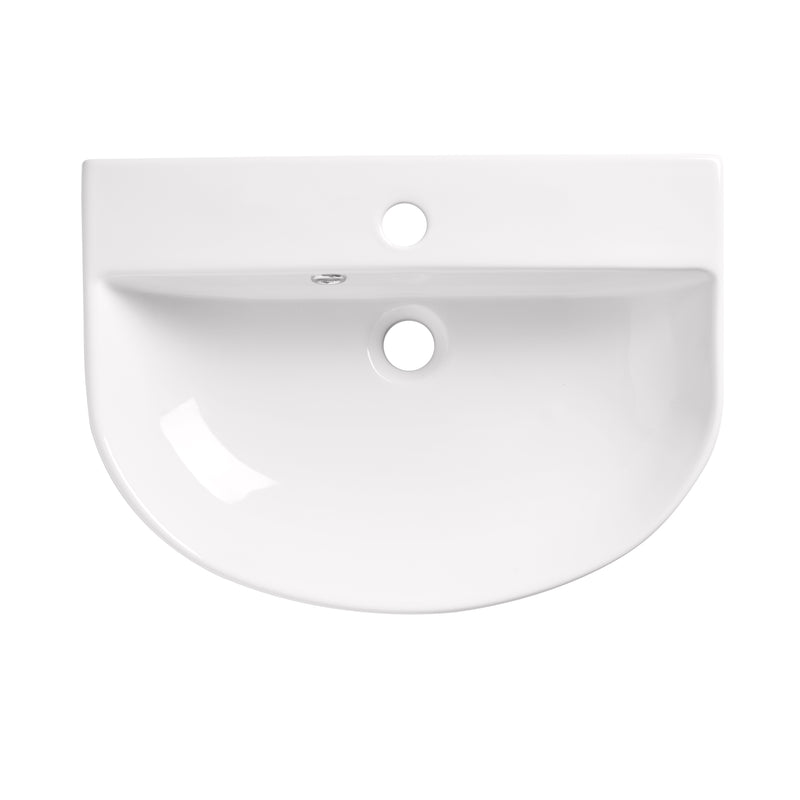 Tavistock Thin Edge Slim Depth Semi-Countertop Basin 540mm
