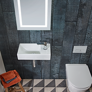 Tavistock Dimension 450mm Cloakroom Basin - 1 Tap Hole