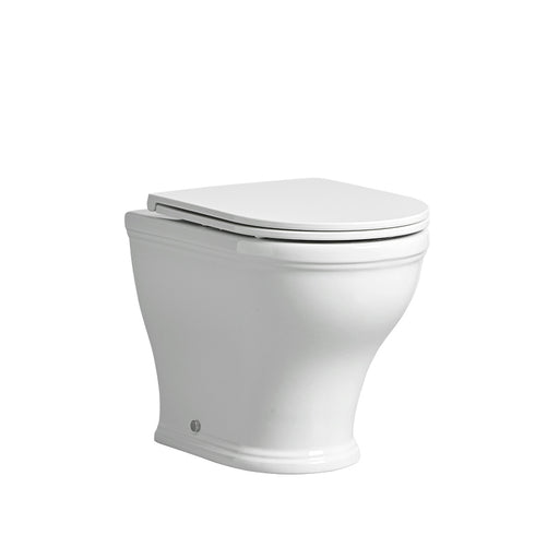 Tavistock Lansdown Back to Wall WC Pan - White