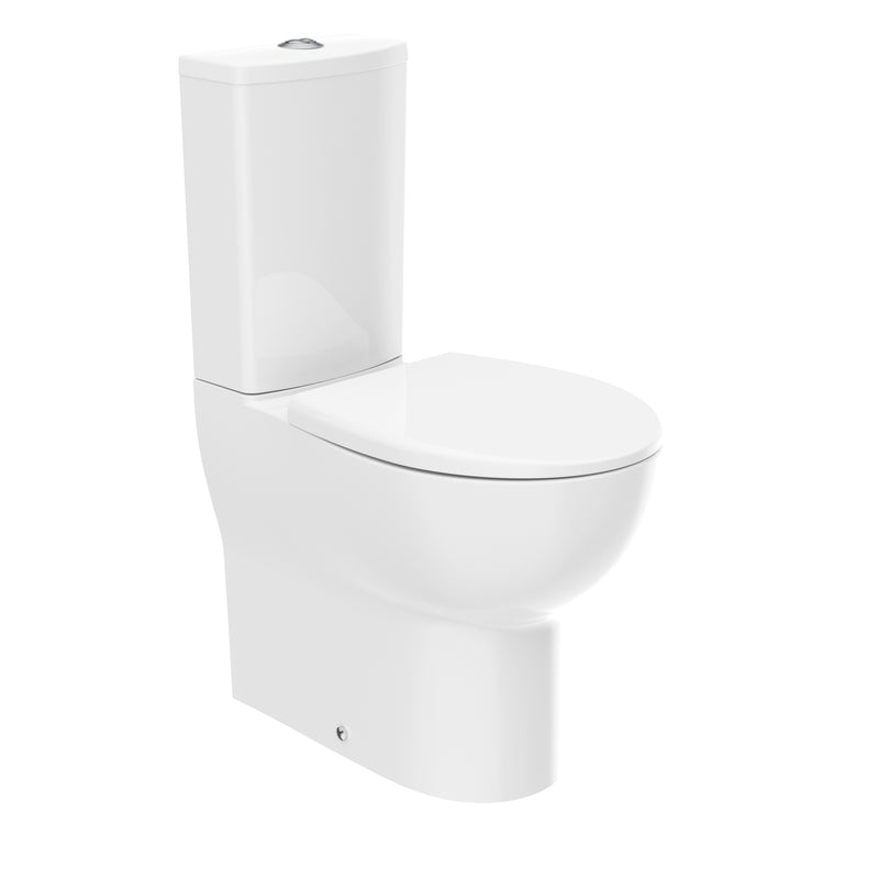 Tavistock Loft Comfort Height Fully Enclosed Close Coupled WC Pan - White