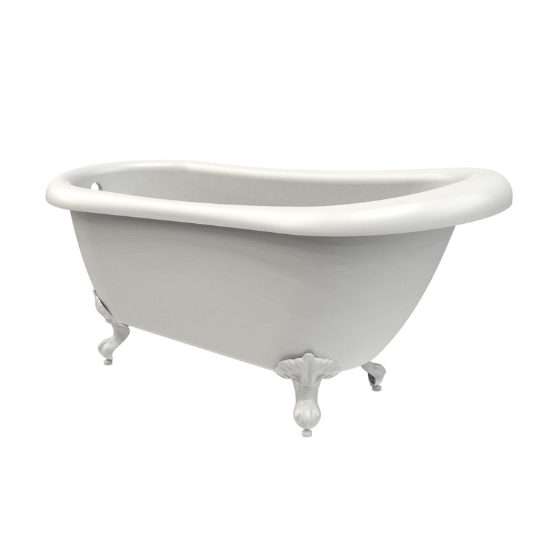 Tavistock Vitoria 1550mm Single Ended Slipper Bathtub - Gloss White
