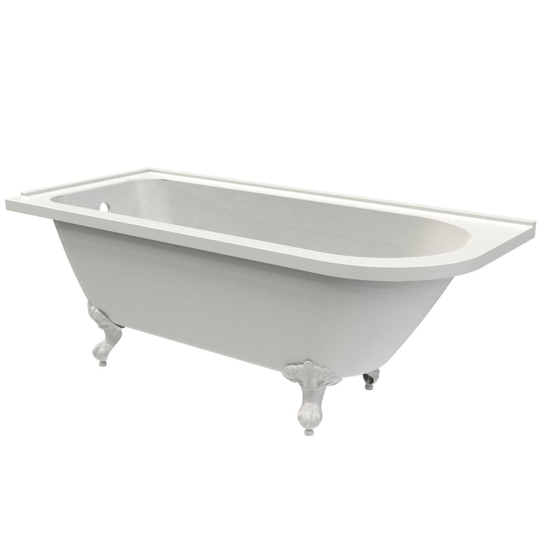Tavistock Vitoria 1680mm Corner Shower Bath Left Hand - Gloss White