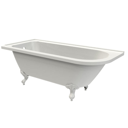 Tavistock Vitoria 1680mm Corner Shower Bath Left Hand - Gloss White
