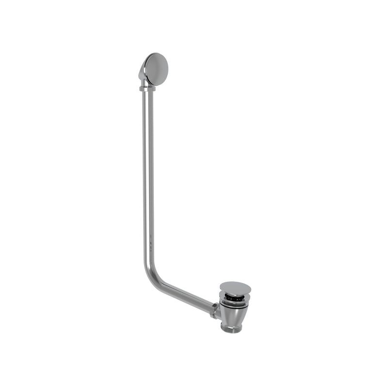 Tavistock Exposed Bath Overflow Kit with Click Waste - Chrome