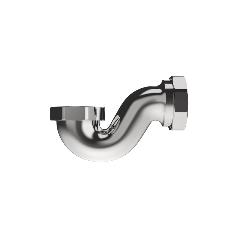 Tavistock Bath P Trap with Exposed Drain Pipe - Chrome