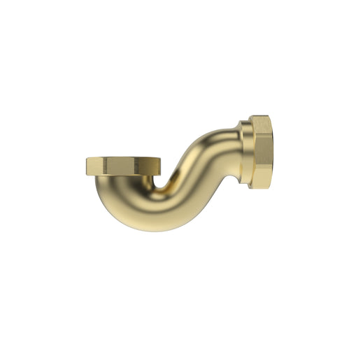 Tavistock Bath P Trap with Exposed Drain Pipe - Brushed Brass