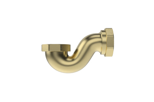 Tavistock Bath P Trap with Exposed Drain Pipe - Brushed Brass