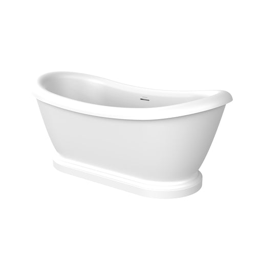 Tavistock Marston 1610mm Double Ended Roll Top Bathtub - Gloss White