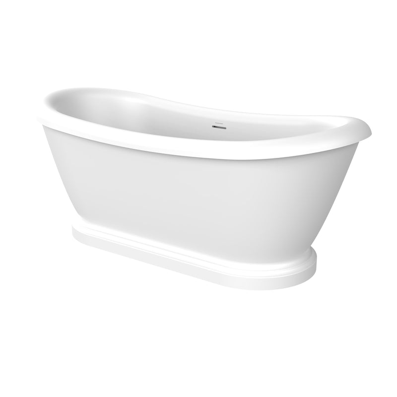 Tavistock Marston 1770mm Double Ended Roll Top Bathtub - Gloss White