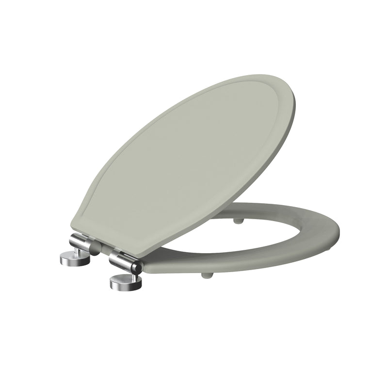Tavistock Painted Classic Soft Close Toilet Seat - Matt Pebble Grey