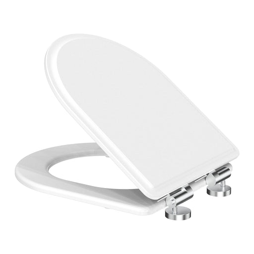 Tavistock Lansdown Moulded Wood D-Shape Soft Close Toilet Seat - Secure-Fix