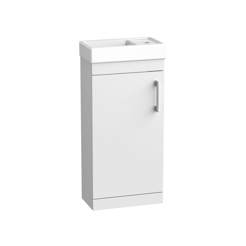 Tavistock Kew 400mm Floor Standing Cloakroom Unit - Gloss White