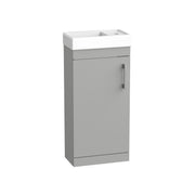 Tavistock Kew 400mm Floor Standing Cloakroom Unit - Matt Light Grey