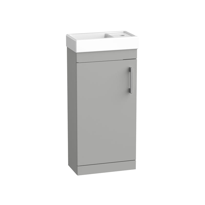 Tavistock Kew 400mm Floor Standing Cloakroom Unit - Matt Light Grey