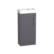 Tavistock Kew 400mm Floor Standing Cloakroom Unit - Matt Storm Grey