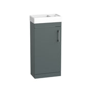 Tavistock Kew 400mm Floor Standing Cloakroom Unit - Matt Viridian Green