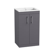 Tavistock Kew 500mm Freestanding Basin Unit - Matt Storm Grey
