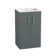 Tavistock Kew 500mm Freestanding Basin Unit - Matt Viridian Green