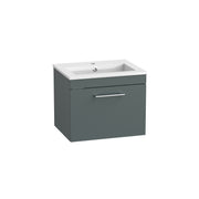 Tavistock Kew 500mm Wall Mounted Basin Unit - Matt Viridian Green