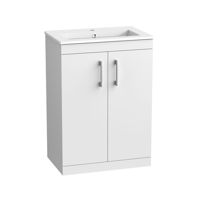 Tavistock Kew 600mm Freestanding Basin Unit - Gloss White