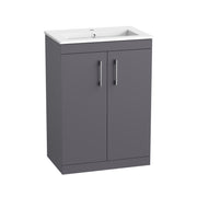 Tavistock Kew 600mm Freestanding Basin Unit - Matt Storm Grey
