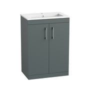 Tavistock Kew 600mm Freestanding Basin Unit - Matt Viridian Green