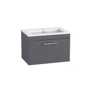 Tavistock Kew 600mm Wall Mounted Basin Unit - Matt Storm Grey