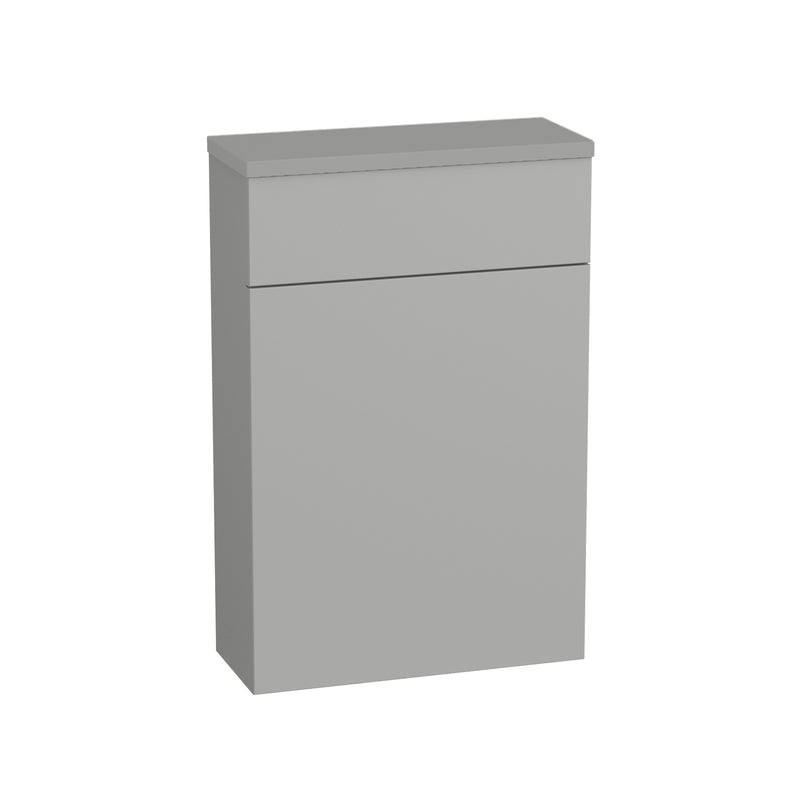 Tavistock Kew Back to Wall WC Unit & Worktop 568mm - Matt Light Grey