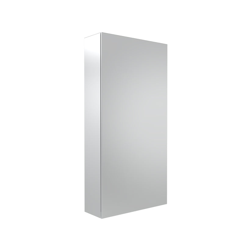 Tavistock Kew 400mm Tall Single Door Mirror Cabinet - Mirrored Sides