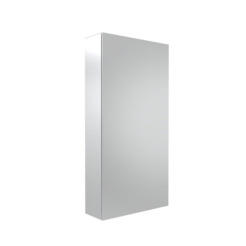 Tavistock Kew 400mm Tall Single Door Mirror Cabinet - Mirrored Sides