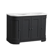 Tavistock Lansdown 1200mm Curved Undermount Basin Unit - Matt Black