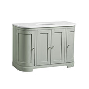 Tavistock Lansdown 1200mm Curved Undermount Basin Unit - Matt Pebble Grey
