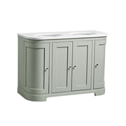 Tavistock Lansdown 1200mm Curved Undermount Basin Unit - Matt Pebble Grey