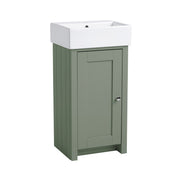 Tavistock Lansdown 430mm Cloakroom Unit - Matt Laurel Green
