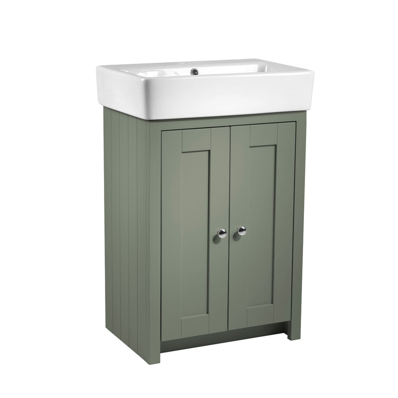 Tavistock Lansdown 575mm Freestanding Unit - Matt Laurel Green