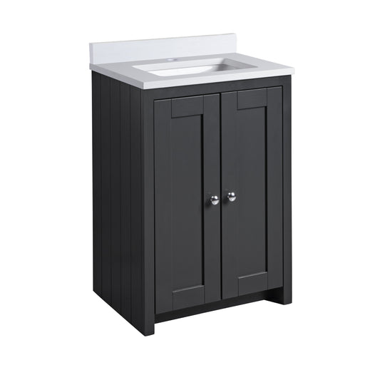 Tavistock Lansdown 600mm Undermount Basin Unit - Matt Black