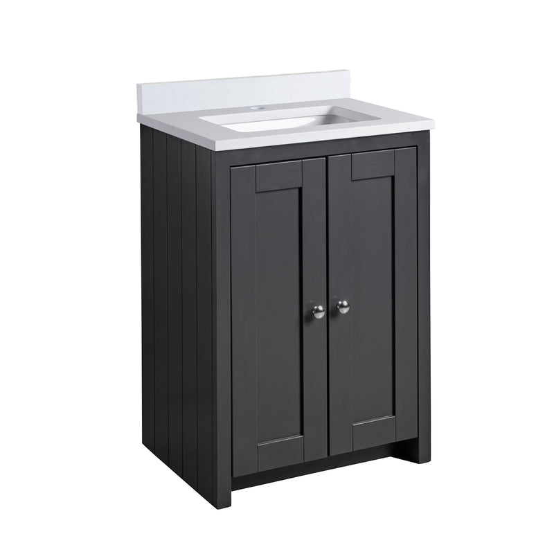 Tavistock Lansdown 600mm Undermount Basin Unit - Matt Black