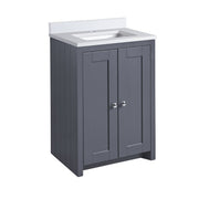 Tavistock Lansdown 600mm Undermount Basin Unit - Matt Dark Grey