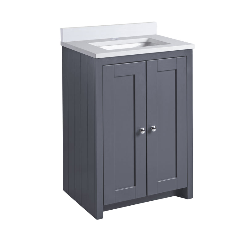 Tavistock Lansdown 600mm Undermount Basin Unit - Matt Dark Grey