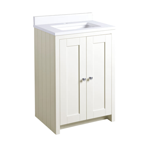 Tavistock Lansdown 600mm Undermount Basin Unit - Matt Linen White