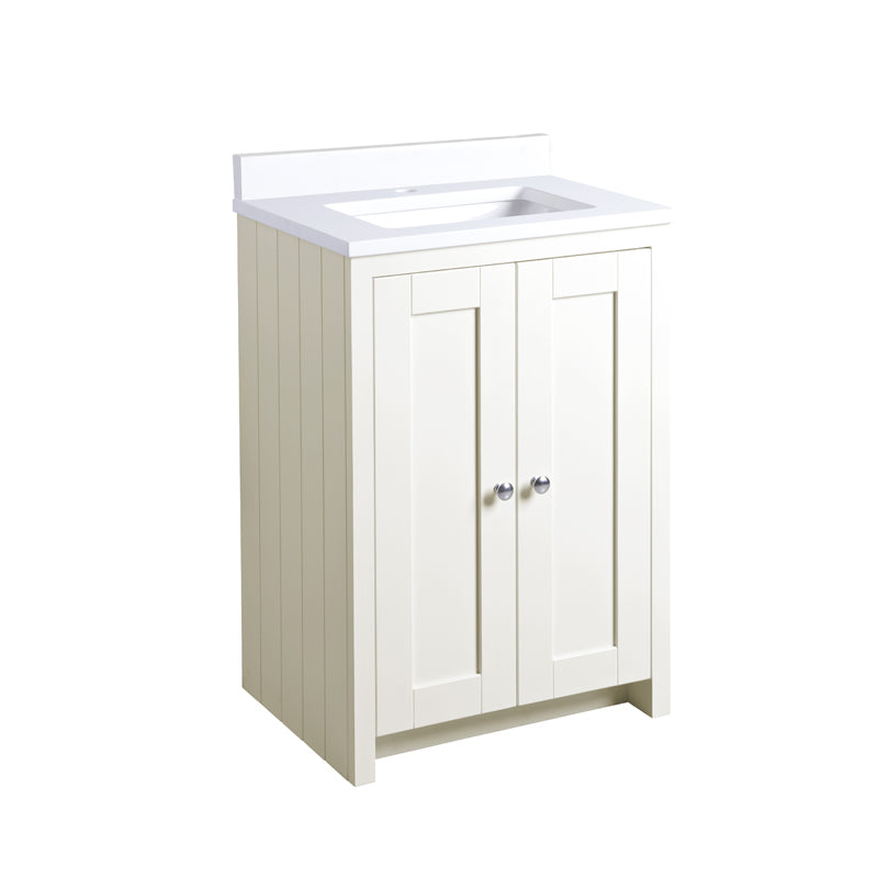 Tavistock Lansdown 600mm Undermount Basin Unit - Matt Linen White