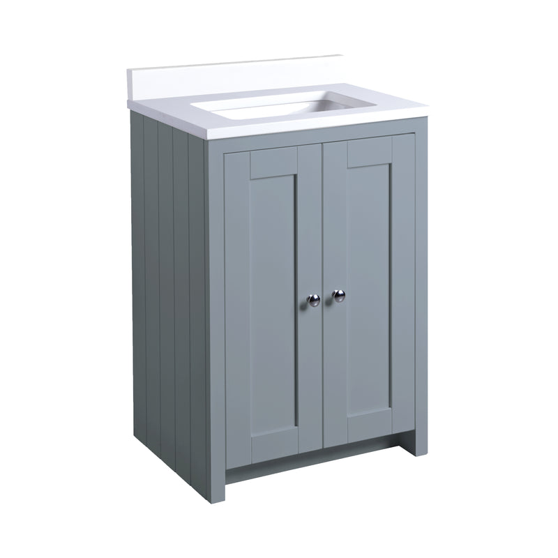 Tavistock Lansdown 600mm Undermount Basin Unit - Matt Mineral Blue