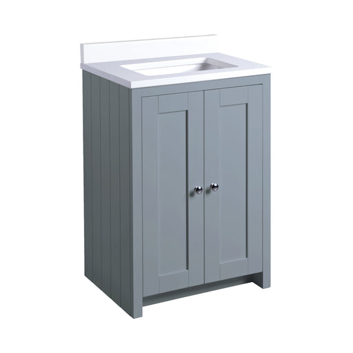 Tavistock Lansdown 600mm Undermount Basin Unit - Matt Mineral Blue