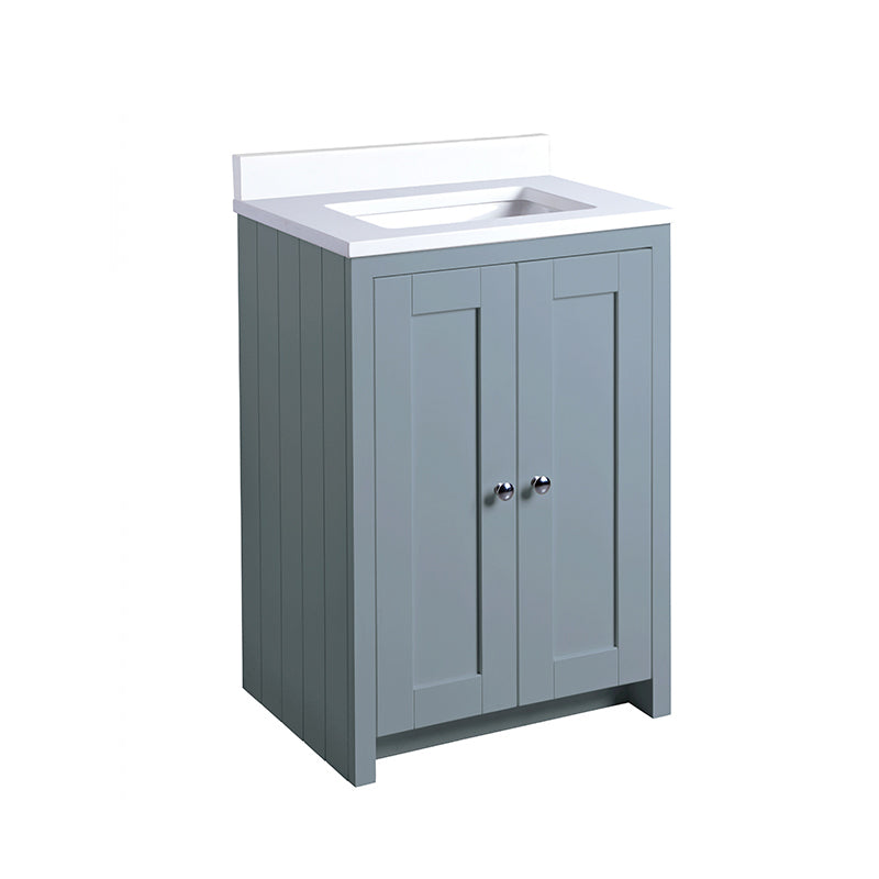Tavistock Lansdown 600mm Undermount Basin Unit - Matt Mineral Blue