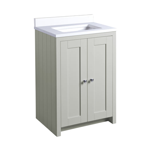 Tavistock Lansdown 600mm Undermount Basin Unit - Matt Pebble Grey