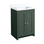 Tavistock Lansdown 600mm Undermount Basin Unit - Matt Sherwood Green