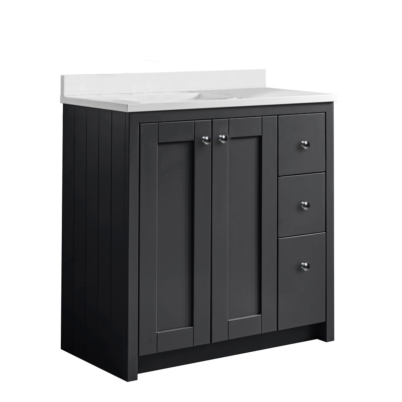 Tavistock Lansdown 800mm Undermount Basin Unit - Matt Black
