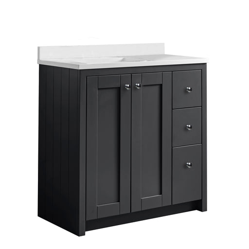 Tavistock Lansdown 800mm Undermount Basin Unit - Matt Black